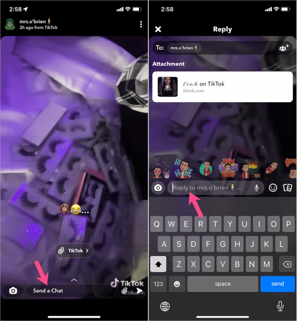 Comment répondre à une story Snapchat