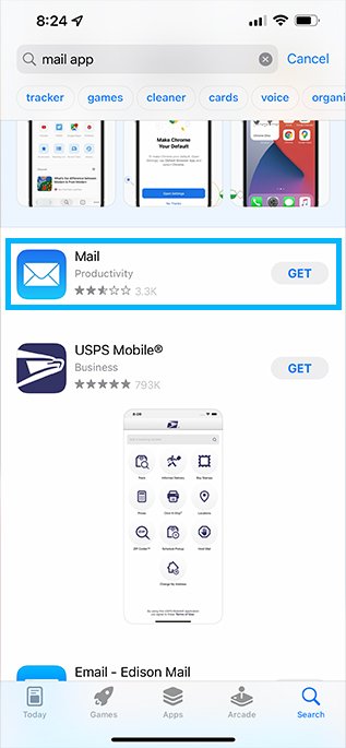 Installing Mail App