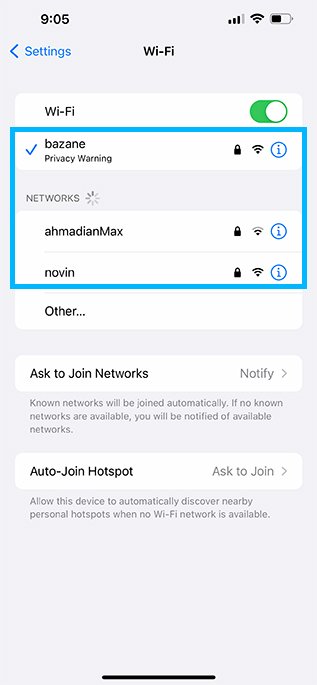 Se connecter à un réseau Wi-Fi sur iPhone