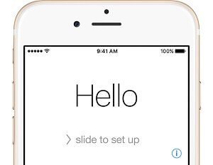 Faites glisser pour configurer l'écran sur iPhone