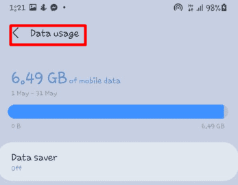 where is data saver on android