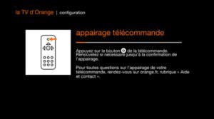 synchroniser telecommande orange