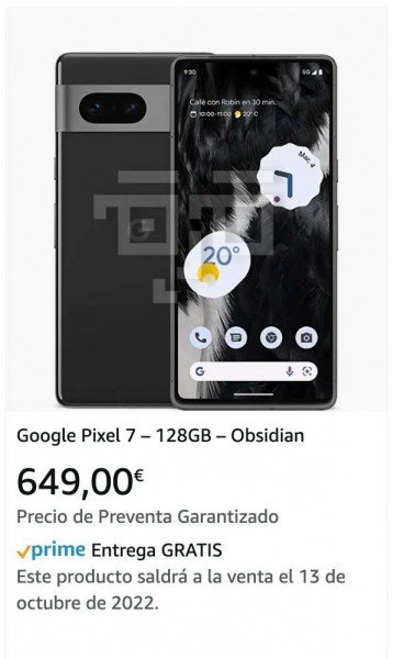 Annonces Google Pixel 7