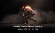 Realme 10 devrait être lancé le 9 novembre