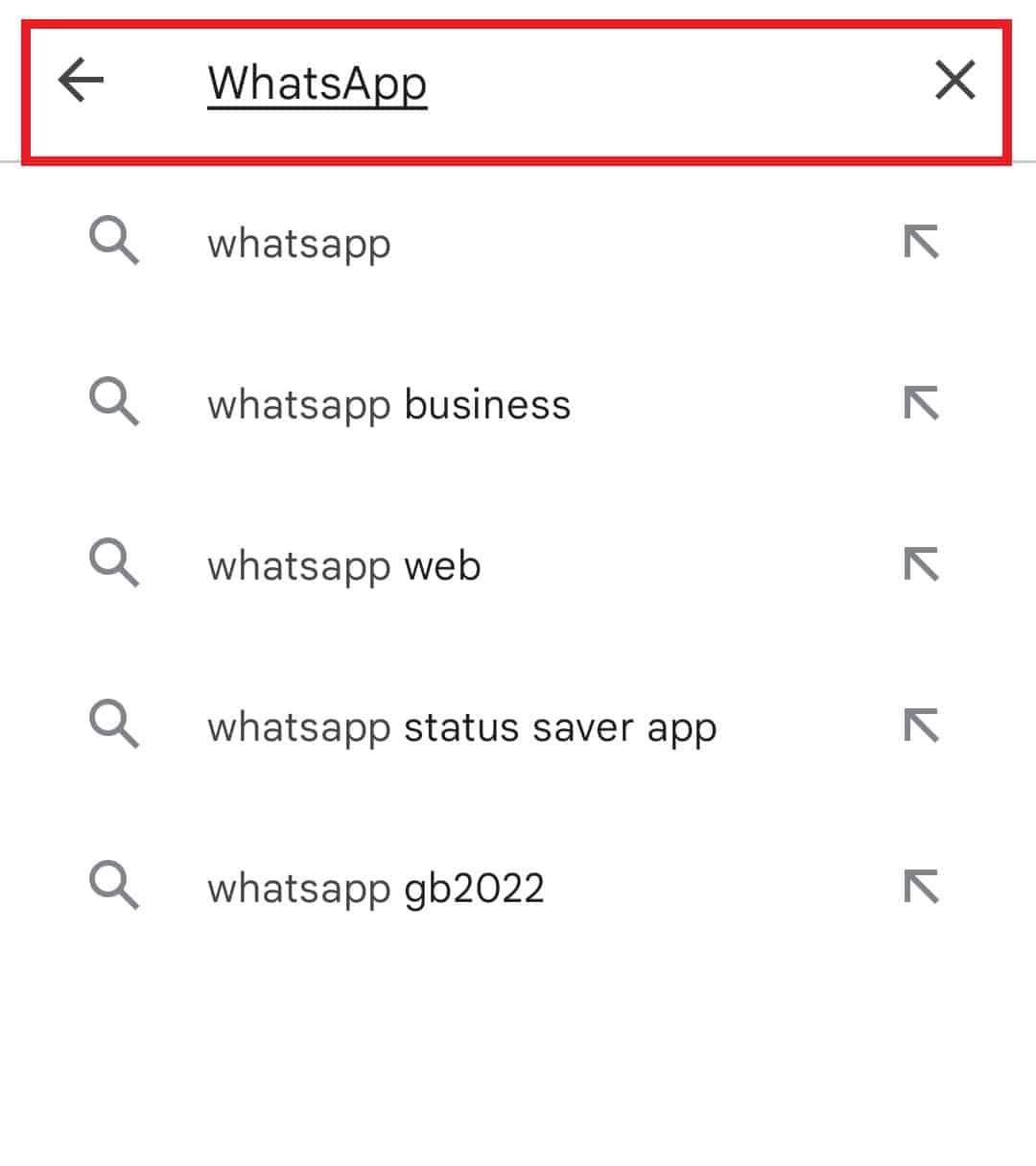 Rechercher WhatsApp 