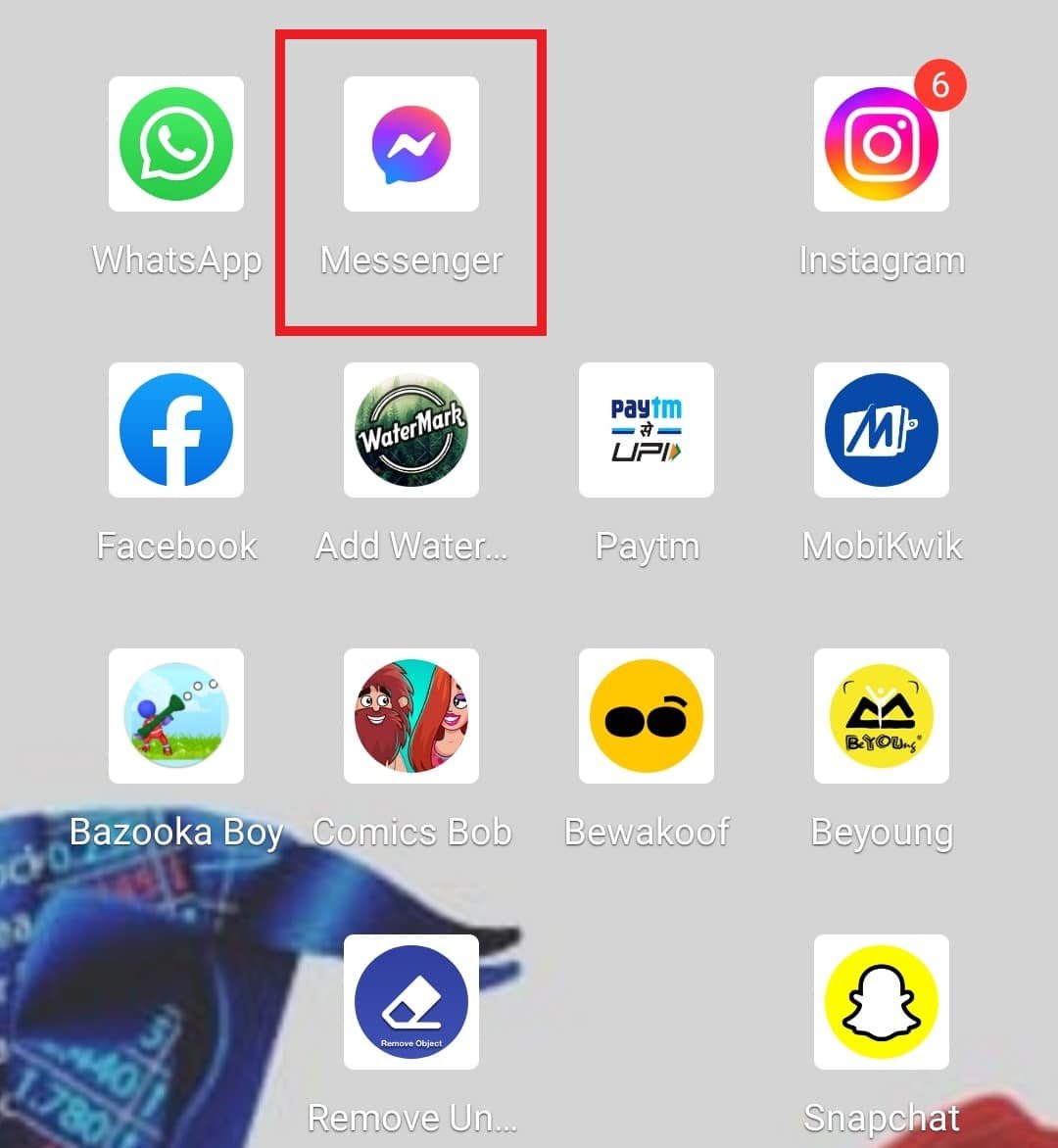 Lancez l'application Messenger