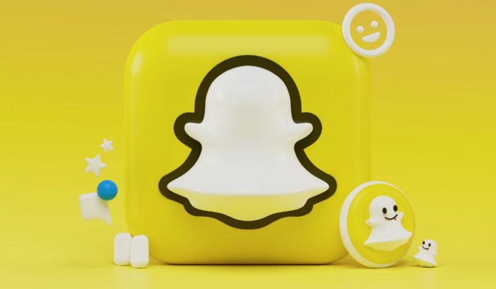 Notion d'icône 3D Snapchat