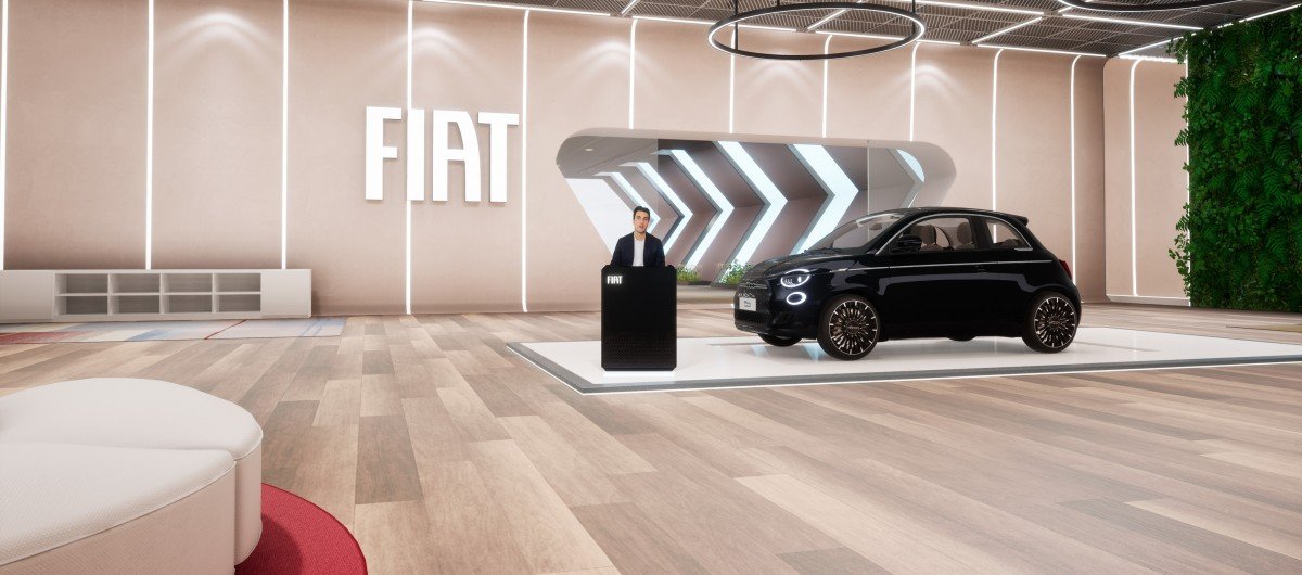 FIAT crée la première « salle d'exposition propulsée par le métavers » au monde