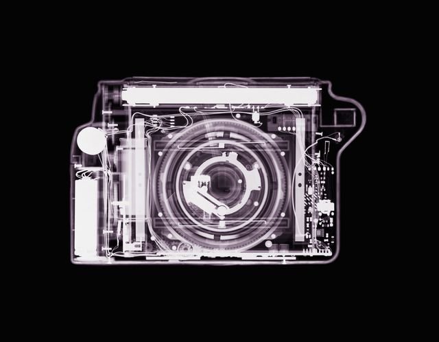radiographie d'une caméra